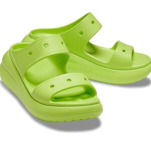 Crocs Classic Crush Sandal- Limeade Womens Size 11 Men Size 9